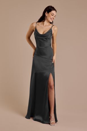 Picture of Charmeuse Cowl Neck Sheath Dress