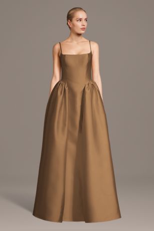 Picture of Strapless Mikado Exaggerated Hip Ball Gown