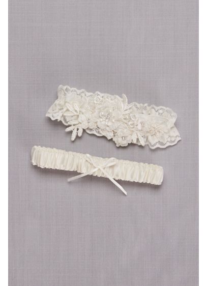 Soft Flower Garter Set - Wedding Accessories