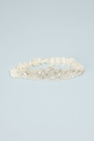 Picture of Beaded Pearl and Crystal Garter