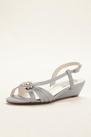 silver wedge sandals