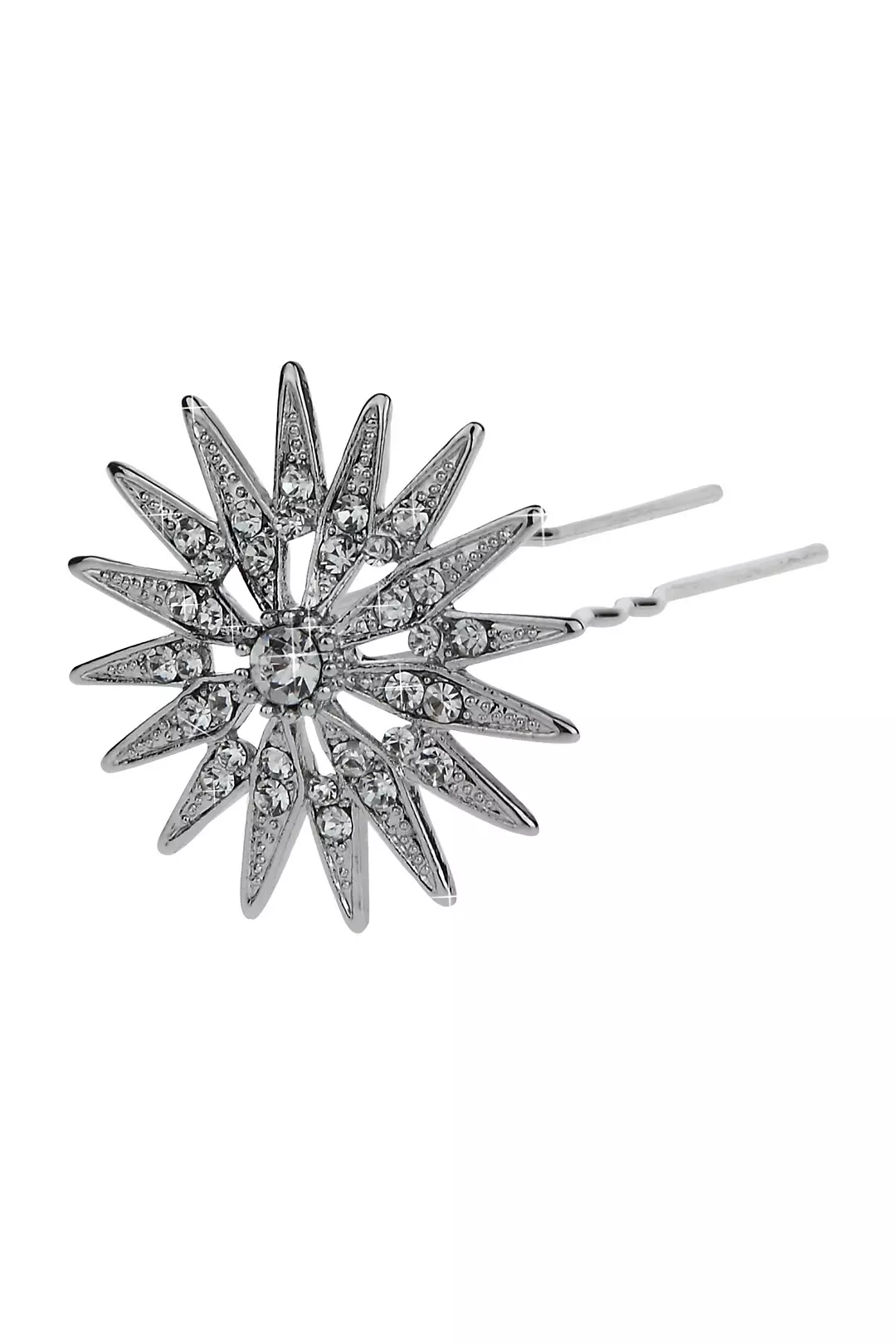 Antique Silver Star Mini Hair Pin Set Image
