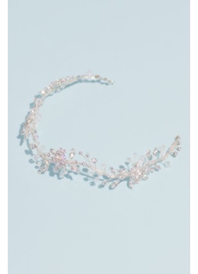David's Bridal Grey (Flowering Hair Vine with Crystals and Beads)