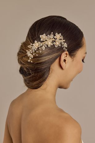 Picture of Gold Crystal Long Clip