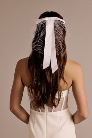 Picture of Birdcage Bow Veil