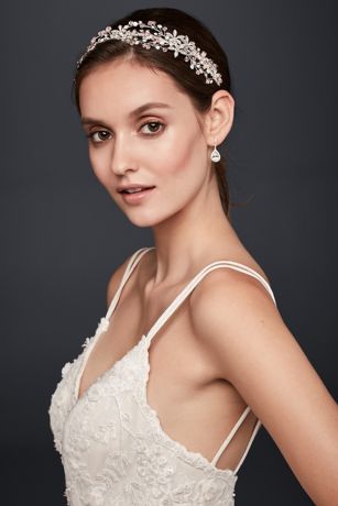 Botanical Jeweled Headband David S Bridal