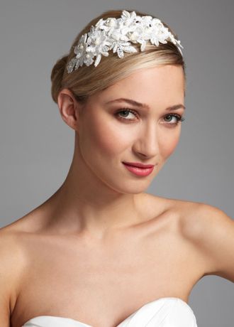 bridal floral headband