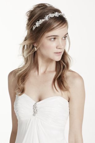 bridal floral headband