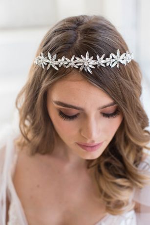 Picture of Swarovski Crystal Sunburst Halo with Combs