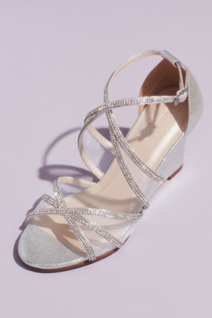 david's bridal silver shoes