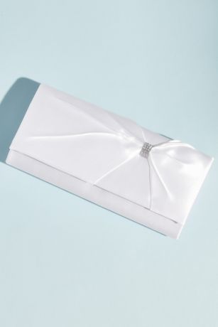 Picture of Dyeable Satin Baguette Clasp with Embellished Bow