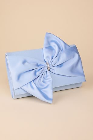 Picture of Satin Bow Clutch Handbag