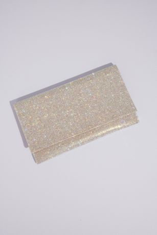 Picture of Allover Iridescent Crystal Envelope Clutch