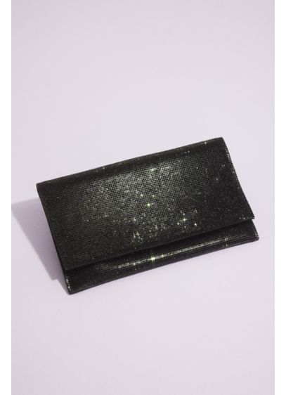 Allover Iridescent Crystal Envelope Clutch - Grab this sleek and sparkly clutch before you