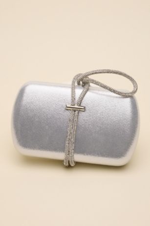 Picture of Metallic Clutch with Crystal Rope Closure