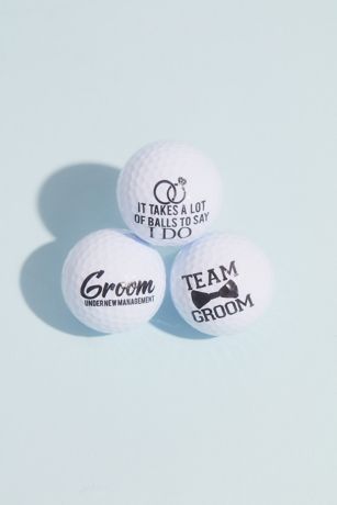 Picture of Team Groom Golf Ball Gift Set