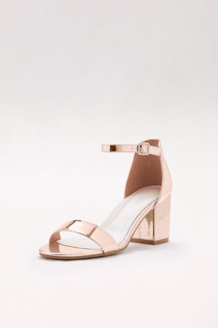 david's bridal shoes gold