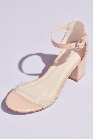 clear barely there sandals