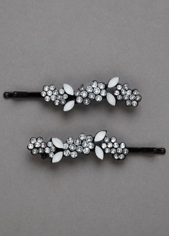 Rhinestone Accented Bobby Pins David S Bridal
