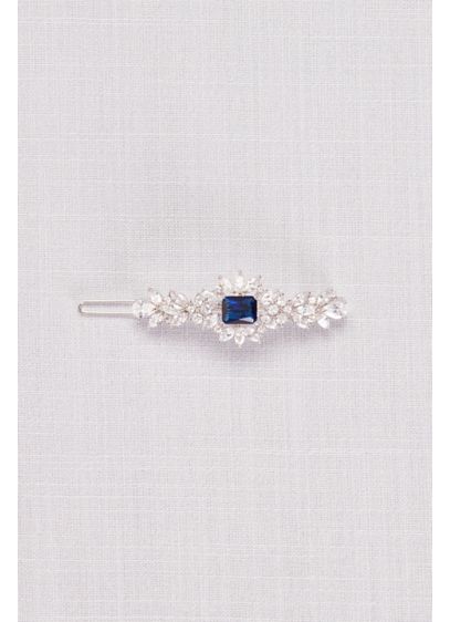 Blue Crystal Leaf Hair Clip David S Bridal