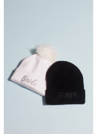 Bride and Groom Beanie Gift Set - Keep the newlyweds warm with this set of