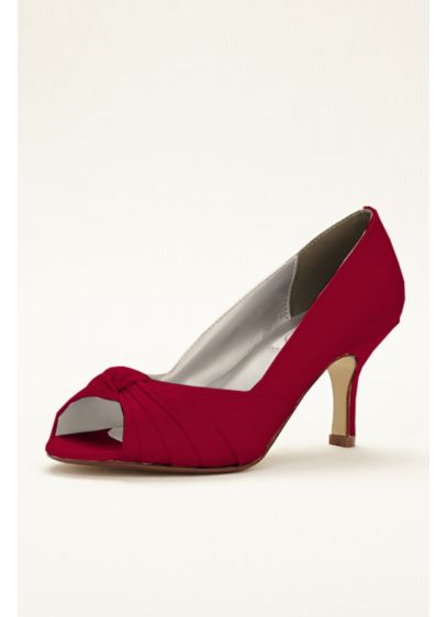 Dyeables Red (Ida Dyeable Peep Toe Pump)