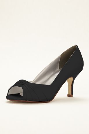 Dyeables Black;Blue;Grey;Ivory;Pink;Purple;Red;White Pumps (Ida Dyeable Peep Toe Pump)