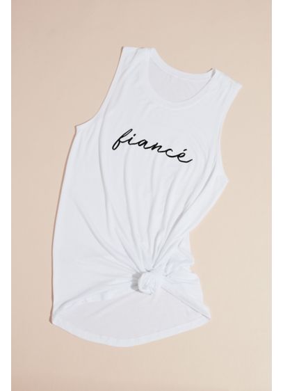 Fiance Script Muscle Tank - Cotton, polyester, rayon Machine wash Imported.