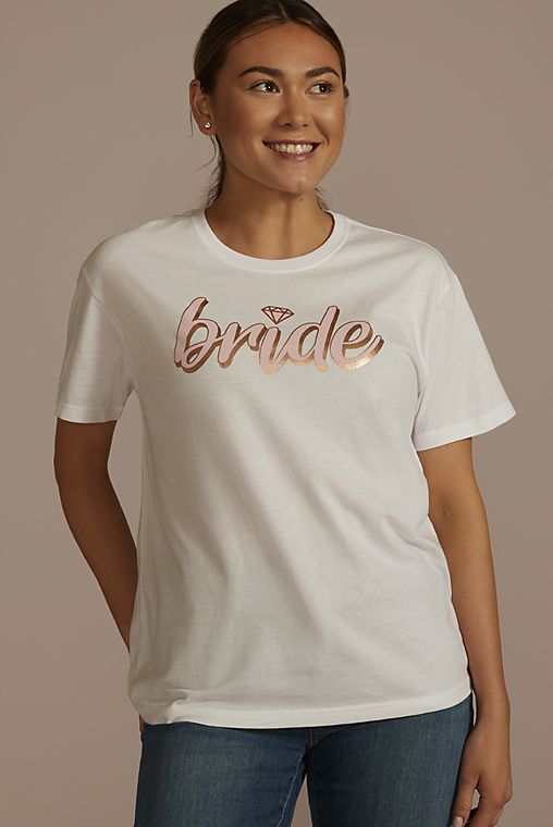 David's Bridal Rose Gold Bride T-Shirt
