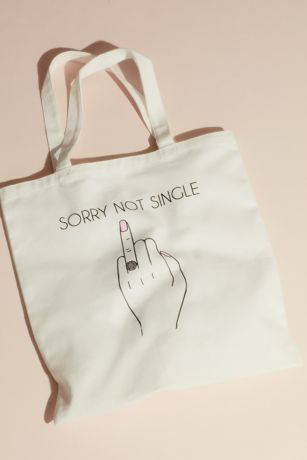 white bag wedding