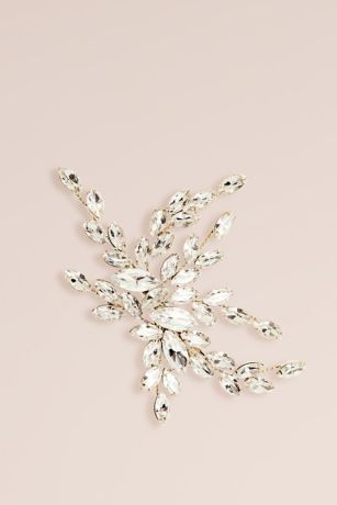 Picture of Hand-Wired Swarovski Crystal Marquise Leaf Clip