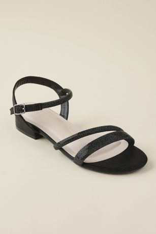 Picture of Crystal Strap Low Heel Sandals