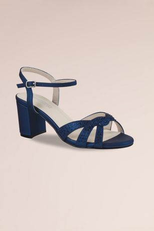 Benjamin Walk Strappy Midi Block Heel Sandals with Ankle Strap