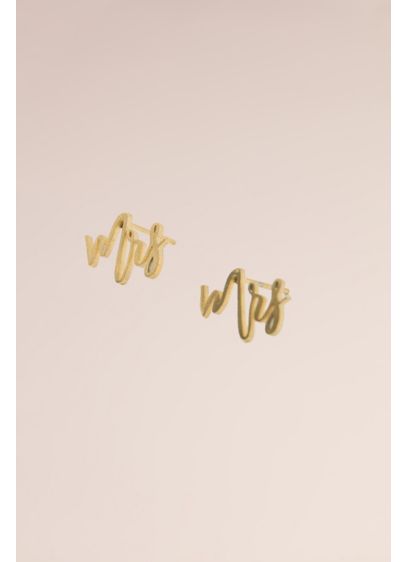 Mrs Scripted Earrings - Wedding Gifts & Decorations