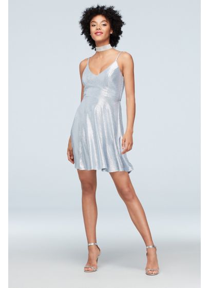Short A-Line Spaghetti Strap Cocktail and Party Dress - Speechless