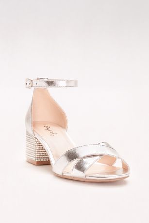 qupid block heel sandals