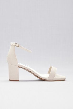 suede block heel sandals