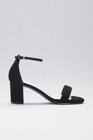 Picture of Suede Block Heel Open-Toe Sandals