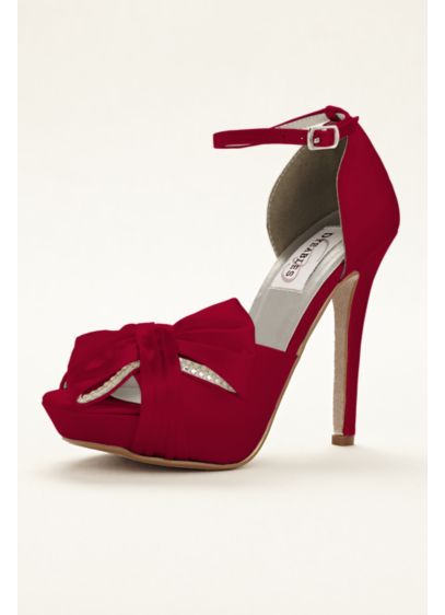 Dyeables Red (Jay Dyeable Platform Peep Toe Pump)