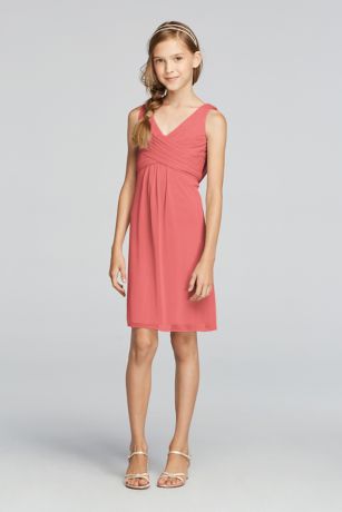 david's bridal coral reef bridesmaid dress