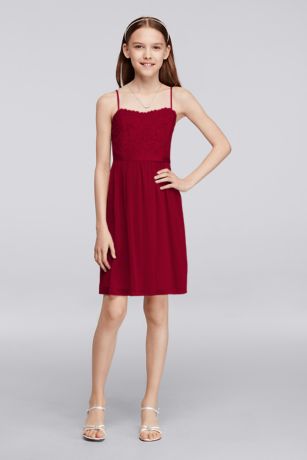 short junior bridesmaid dress