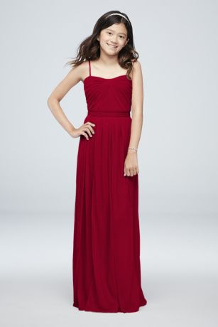 david's bridal burgundy bridesmaid dresses