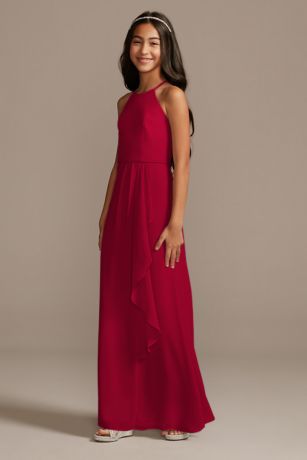 chiffon junior bridesmaid dresses