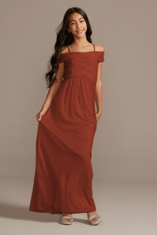 Picture of Crisscross Off-Shoulder Girls Dress