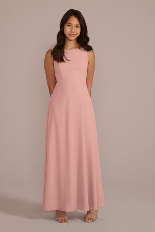 Picture of Chiffon Junior Bridesmaid Dress with Tie Back