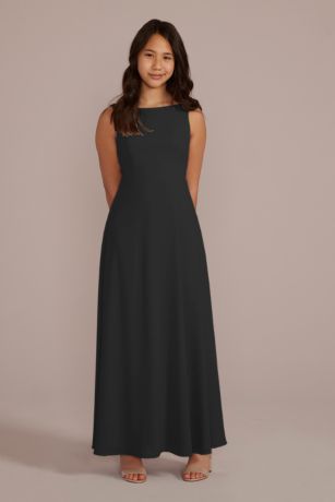 Picture of Chiffon Junior Bridesmaid Dress with Tie Back