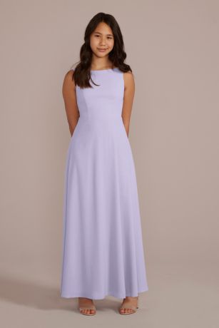Picture of Chiffon Junior Bridesmaid Dress with Tie Back