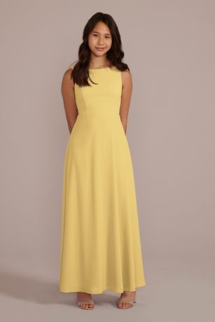 Picture of Chiffon Junior Bridesmaid Dress with Tie Back