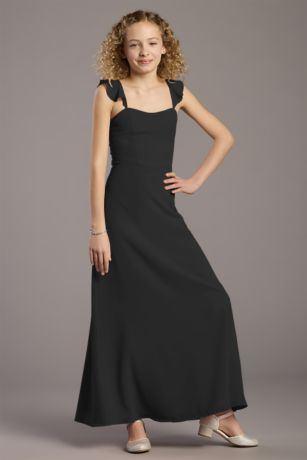 Picture of Chiffon Ruffle Strap A-Line Girls Dress