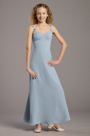 Picture of Chiffon 3D Floral Strap A-Line Girls Dress